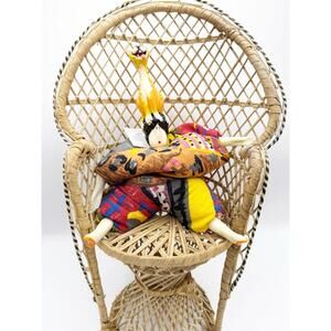 Millet Poupee Limited Edition Art Doll ‎ Ceramic Cheetah Head Unique cat